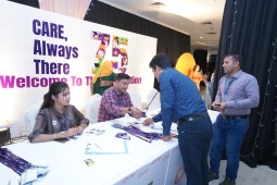 Registration booth at the event