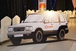 The iconic CARE vehicle