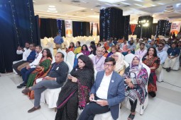 Seated crowd at the event