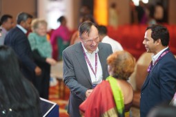 A networking moment from the Women's Icon Award ceremony