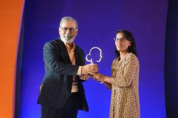 Regional Director - Asia, Ramesh Singh, hands over the award to Salma Khatun First Women's Cricket Captain of Bangladesh